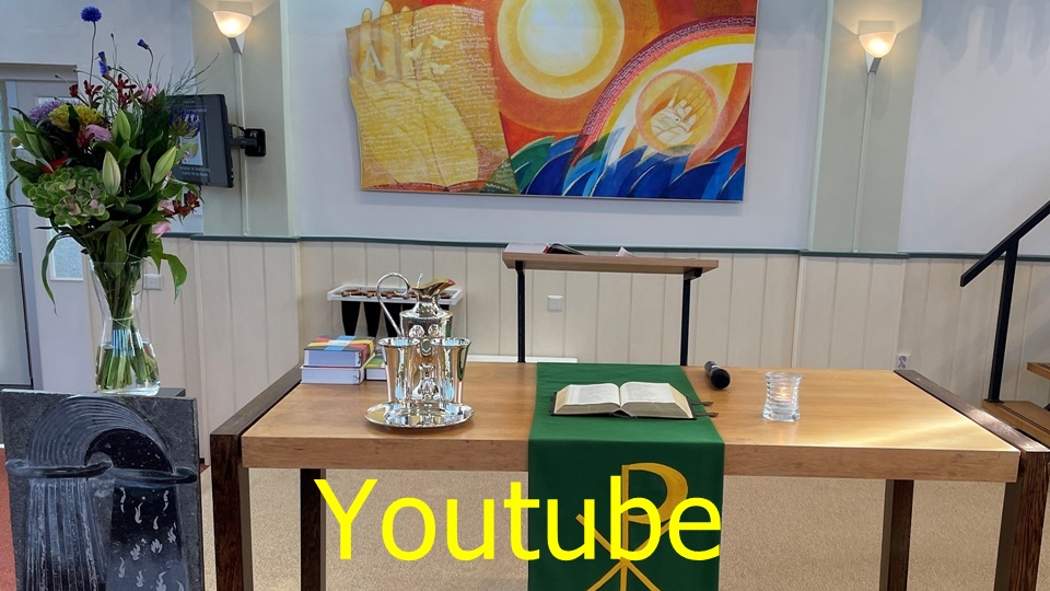 Live beeld kerkdienst via YouTube